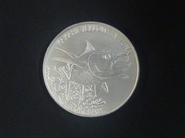 5 Dollars 2014 - Kakahi žlutoplouvý tuňák, 1 OZ 999/1000 Ag
