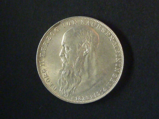 Sasko-Meningen, Georg II. (1866-1914)), 2 Mark 1913 D, J.151b