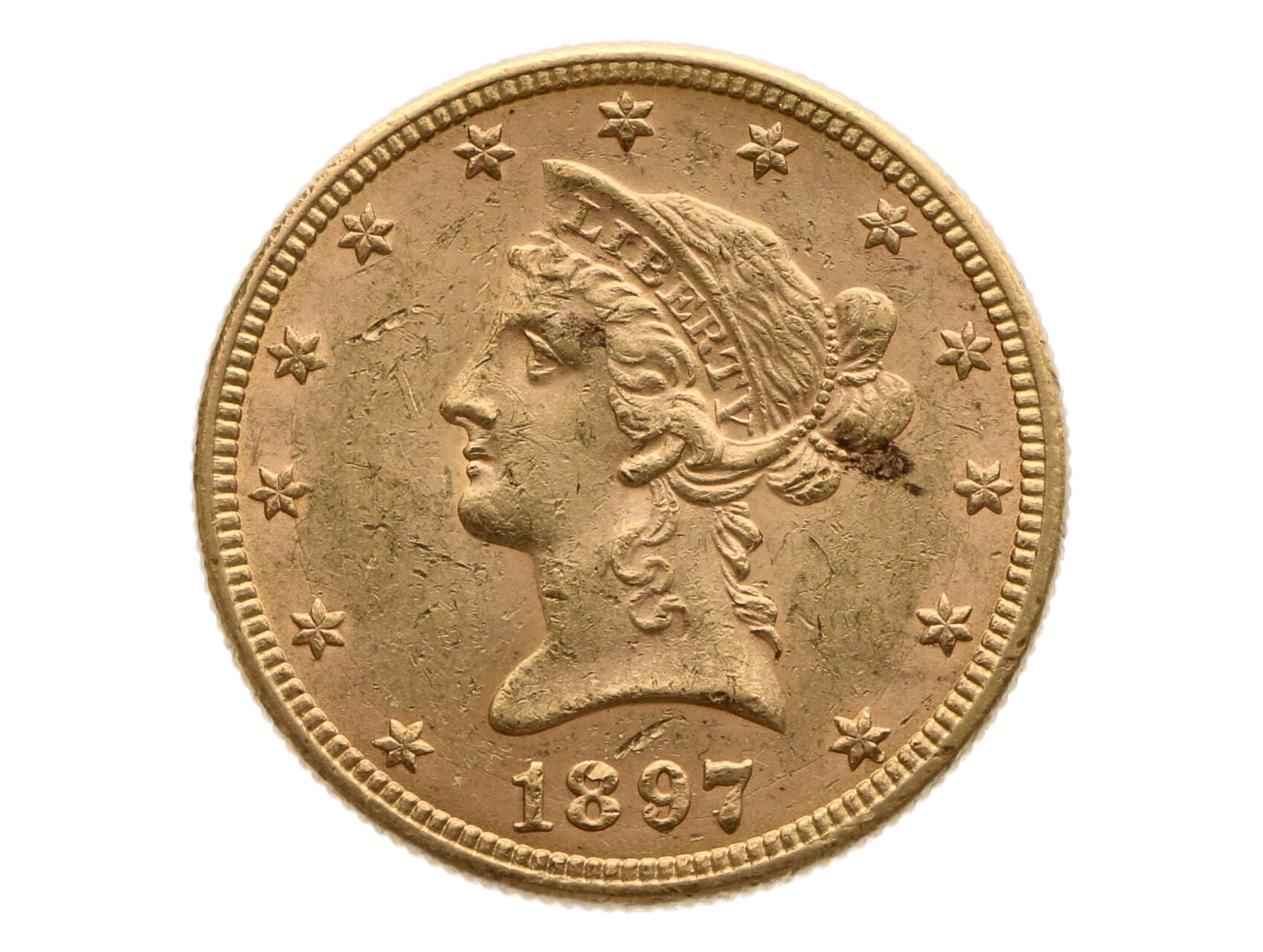 10 Dollar 1897, 16.718 g, Au 900/1000_
