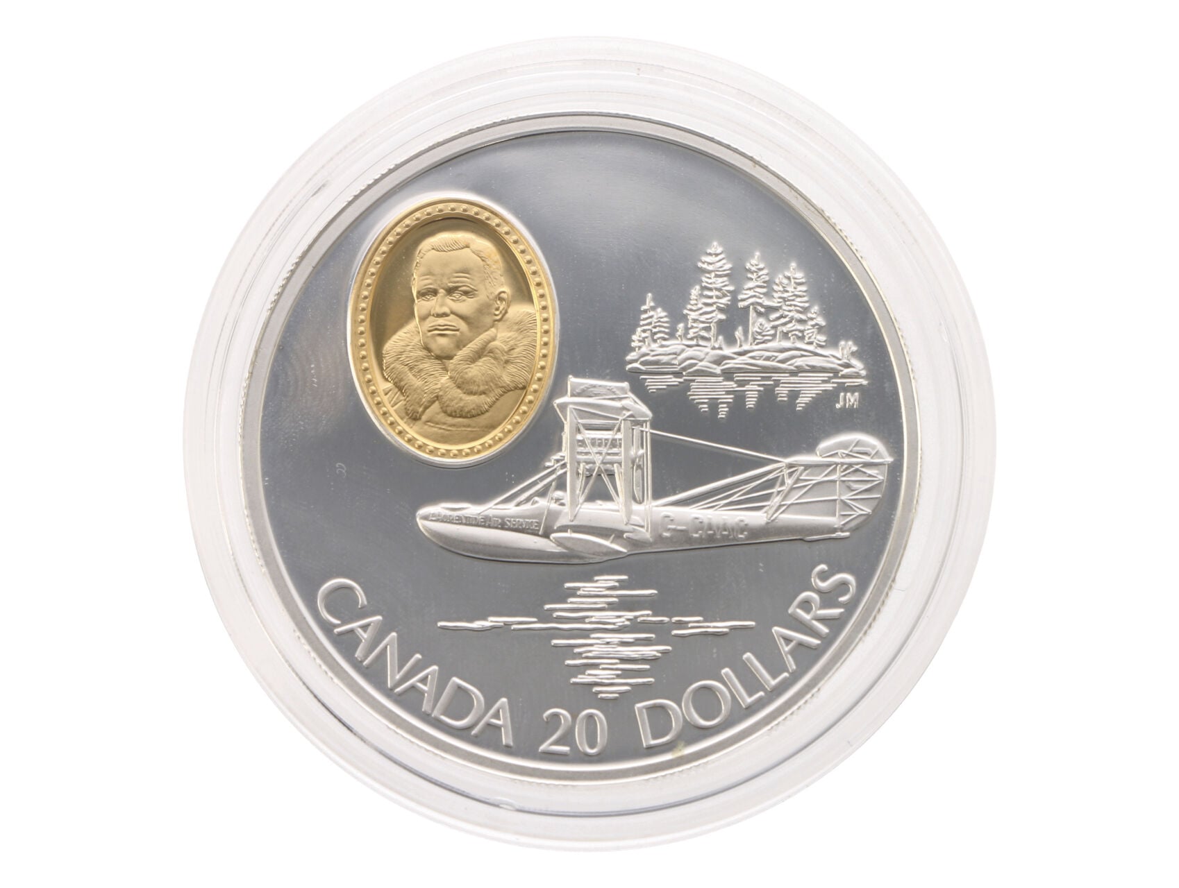 20 Dollar 1994 - Hydroplán Curtiss HS-2L, 31,1g, 0.925 Ag_