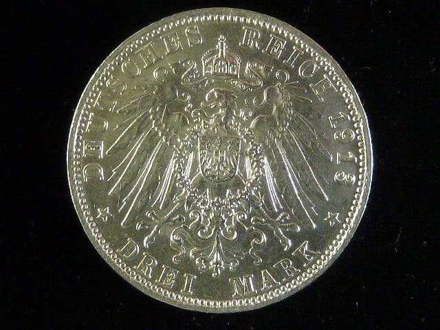 Bayern, Otto (1886-1913), 3 Mark 1913 D, J. 47