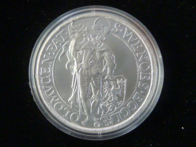 Ag medaile - Tolar sv. Václav 2004, 1 oz, Ag 999, etue + certifikát