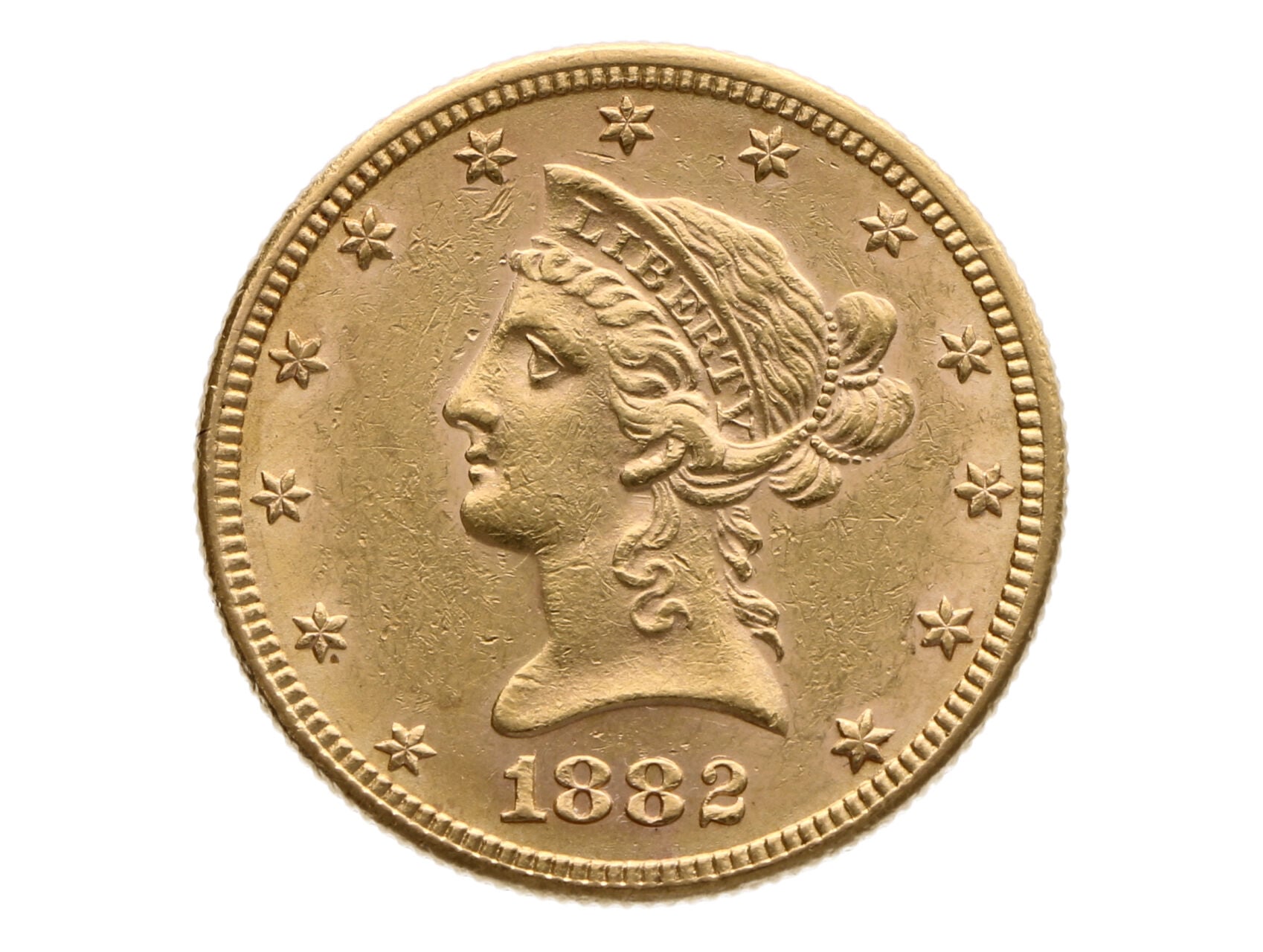 10 Dollar 1882, 16.718 g, Au 900/1000 Au_