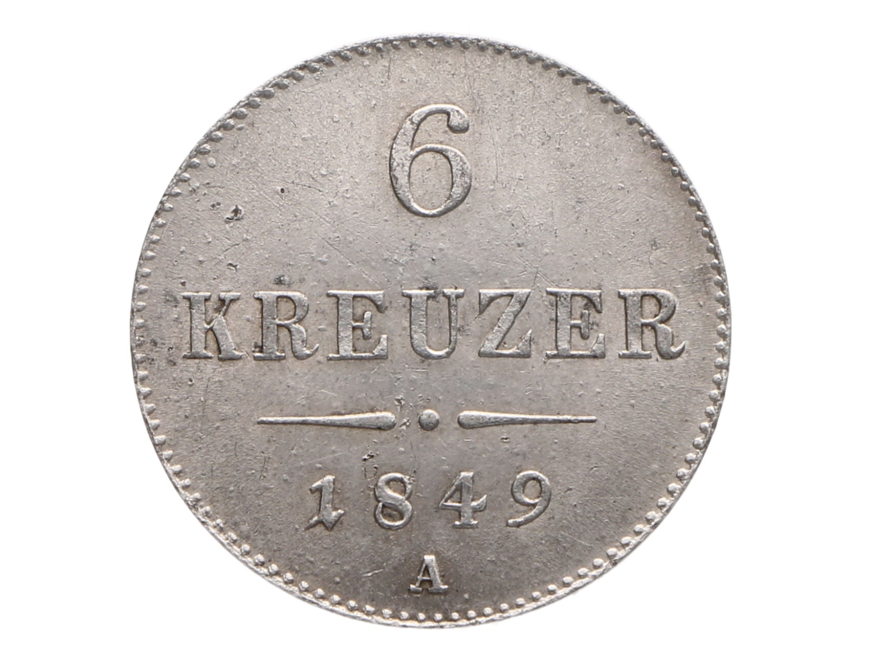 6 Krejcar 1849A_