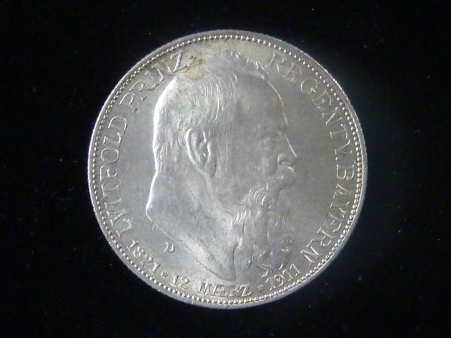Bayern, Luitpold, Prinzregent, 2 Mark 1911 D, J. 48, KM