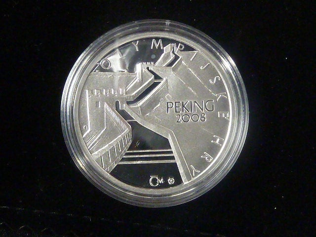 Olympijské hry Peking 2008, Ag 0,999, 16 g, náklad 1000 ks