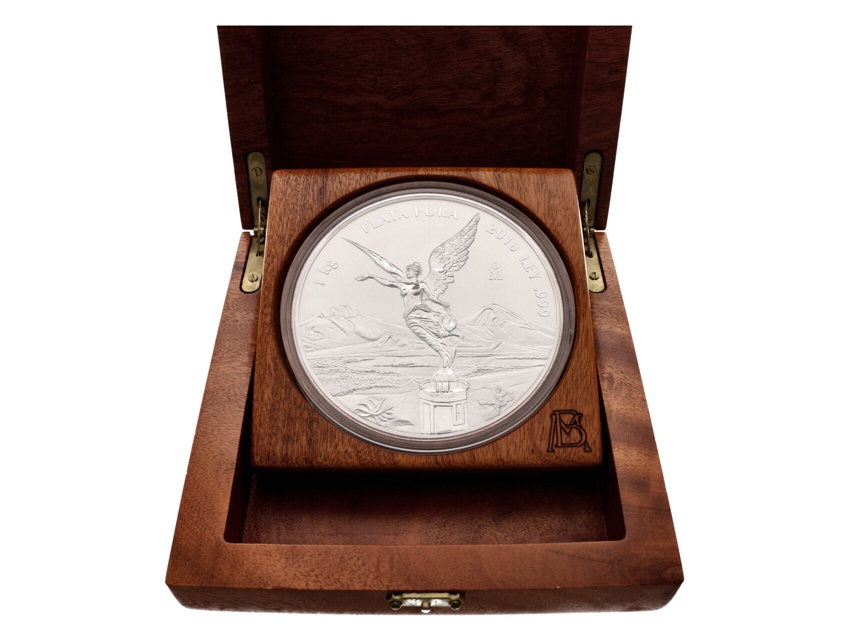 Libertad 2010 - 0.999 Ag, 1000g, dřevěná etue a certifikát_