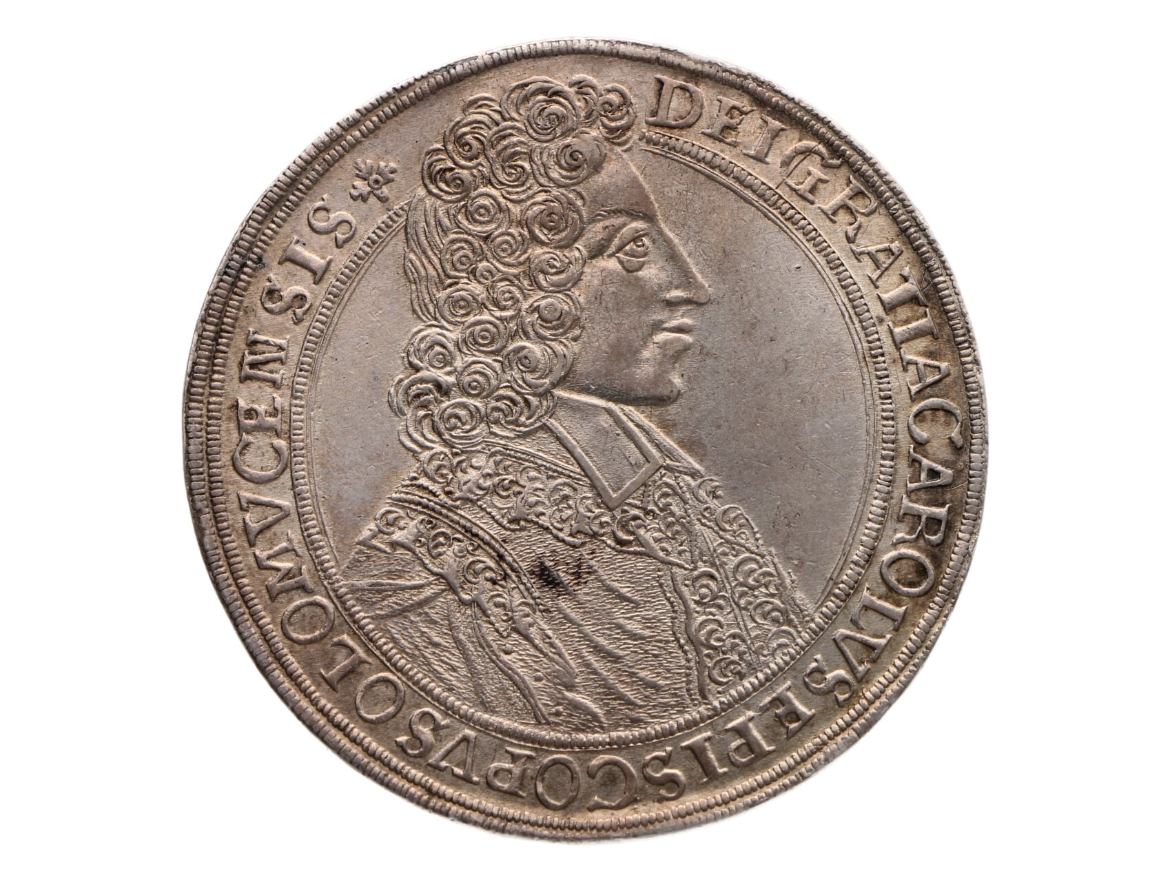 Olomouc biskupství, Karel III. vévoda Lotrinský, 1695-1711 - 1/2 Tolar 1705, mincovna Kroměříž, 14,02 g., SV 568