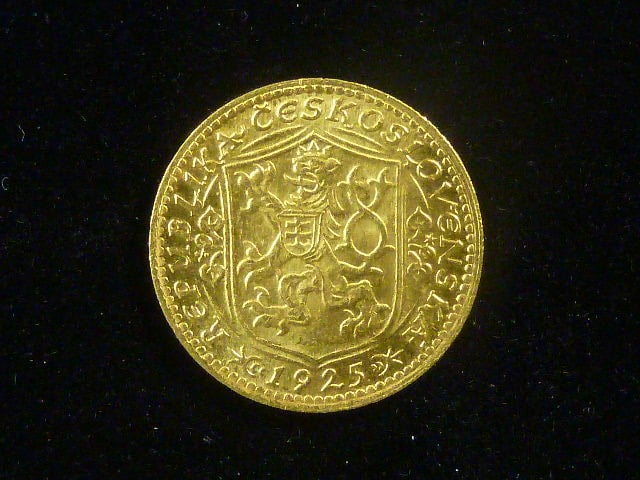 Dukát 1925 sv. Václav, náklad 66279 kusů