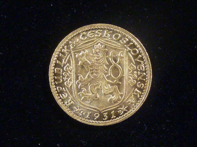 Dukát 1931 sv. Václav, náklad 43482 kusů