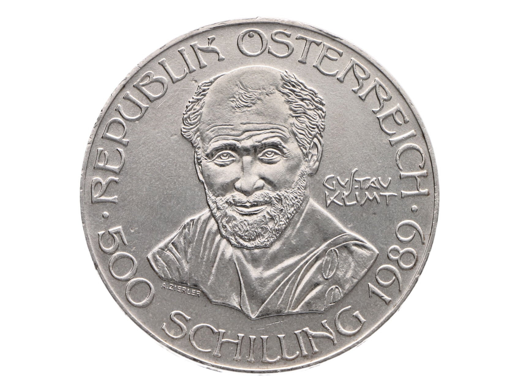 500 Schilling 1989 - Gustav Klimt_