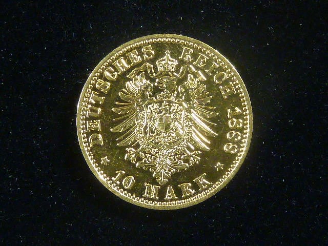 Prusko, Wilhelm I (1861-1888), 10 Mark 1888 A, J. 242