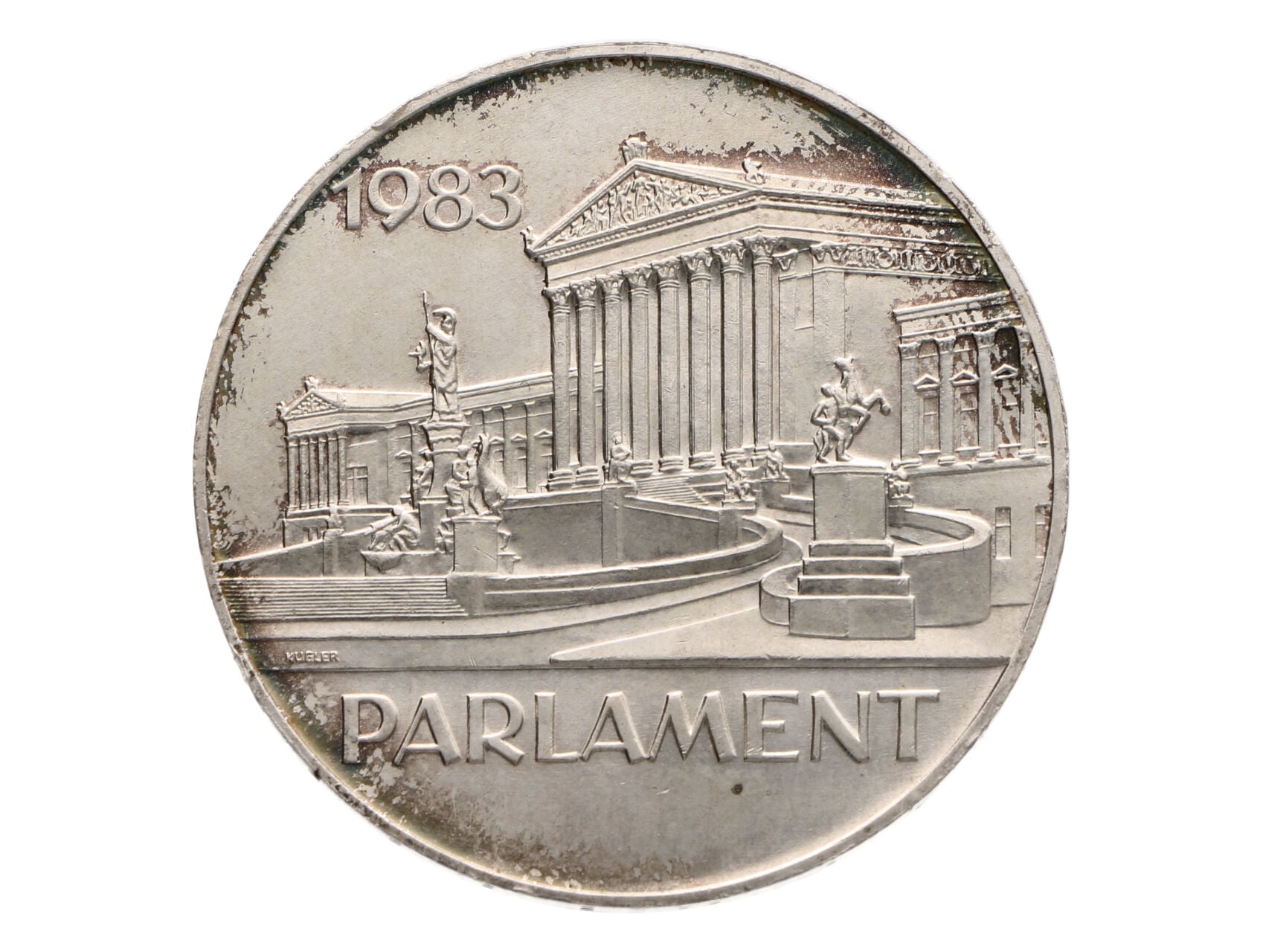 500 Schilling 1983 - 100. výročí Parlamentní budovy_