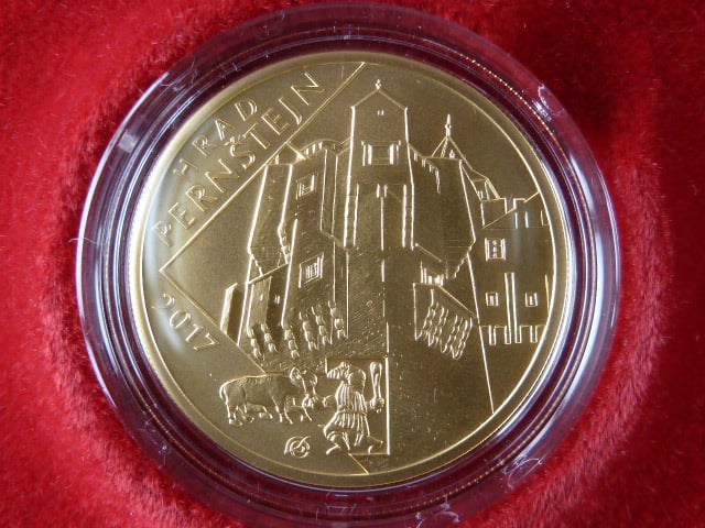 5000 Kč 2017 Hrad Pernštejn, 1/2 OZ