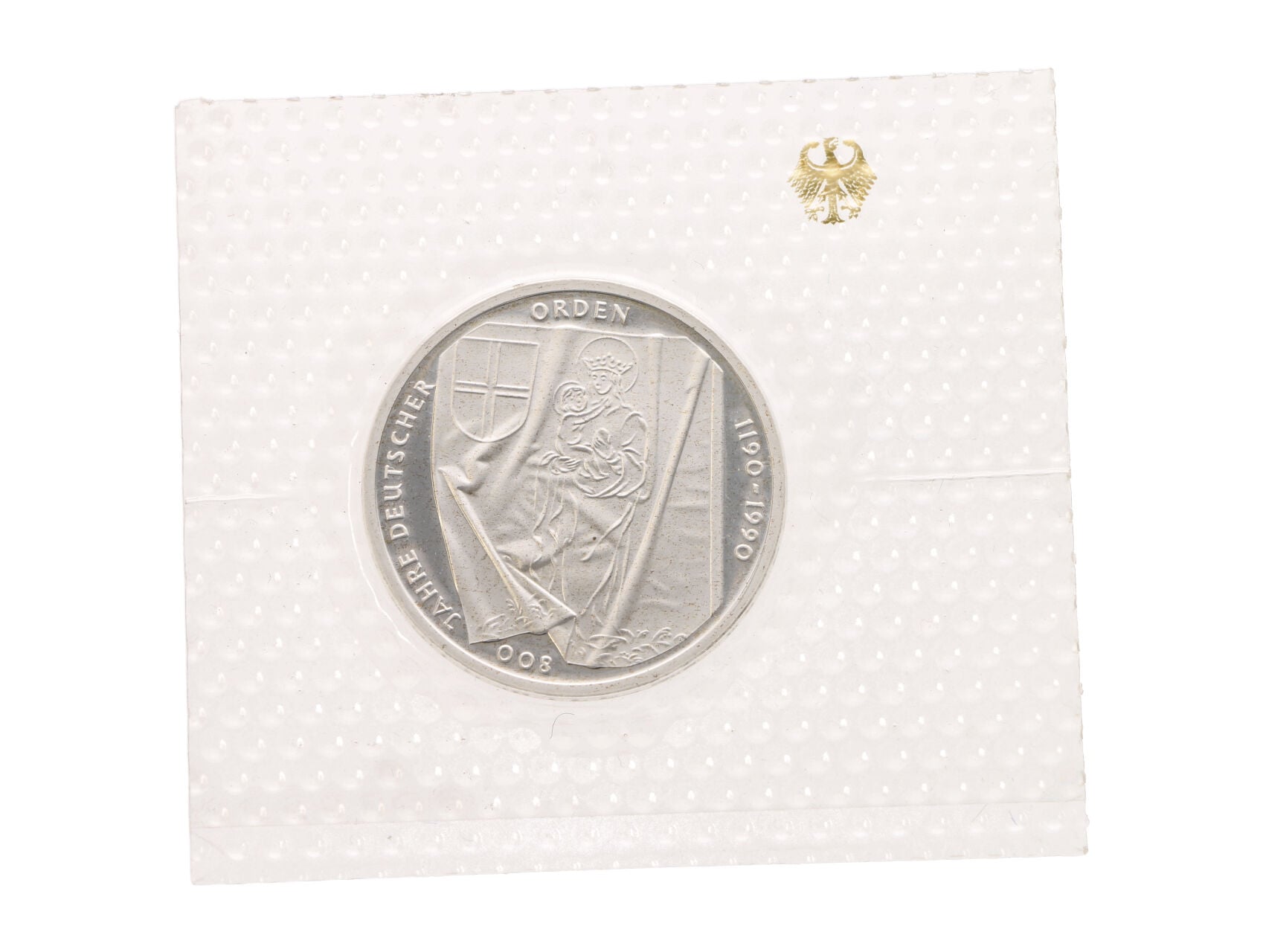 10 Marka 1990 J - 800. výročí řádu Německých rytířů, Ag 0.625, 15.50 g._