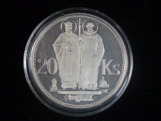 Al replika slovenské 20 Ks 1941 Cyril a Metod