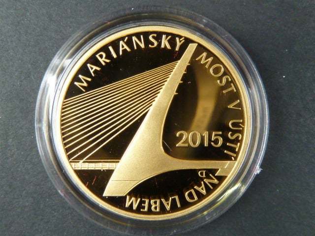 5000 Kč 2015 Mosty - Mariánský most v Ústí nad Labem, 1/2 OZ