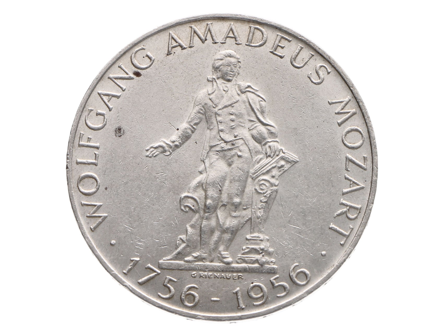 25 Schilling 1956 - 200. výročí narození Wolfgang Amadeus Mozart_