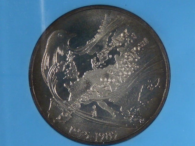 100 Kčs 1985, 10. výročí konference v Helsinkách