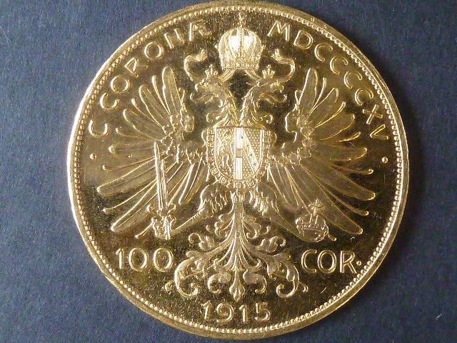 100 Koruna 1915 novoražba
