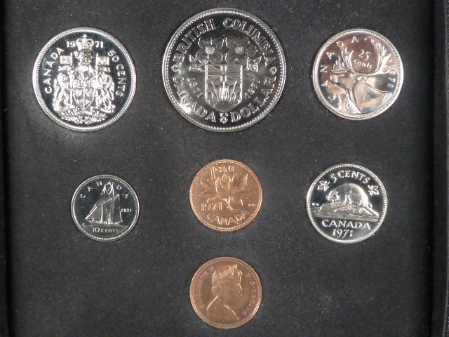 Sada oběžných mincí 1971, Royal Canadian Mint