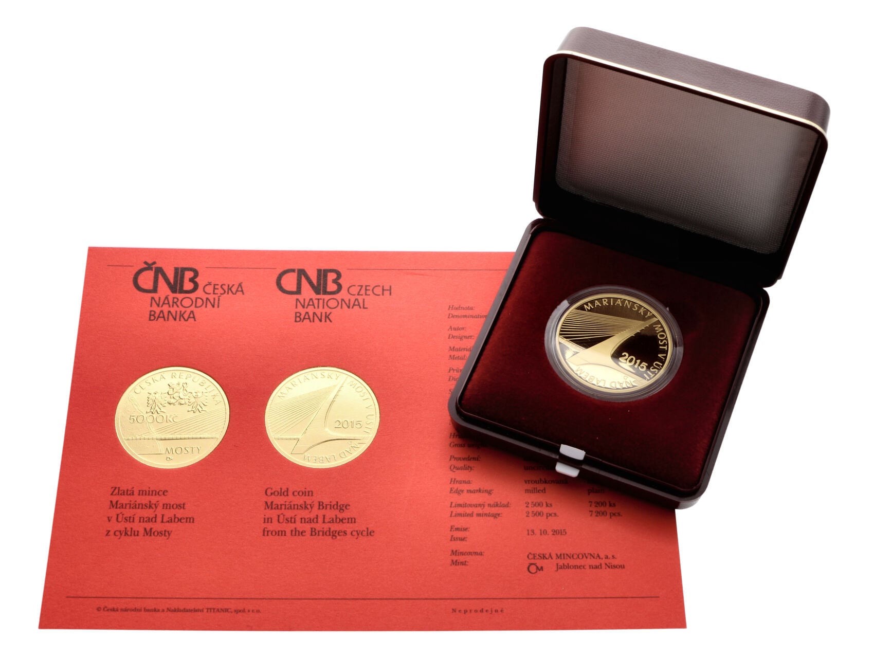 5000 Kč 2015 Mosty - Mariánský most v Ústí nad Labem, 1/2 OZ_