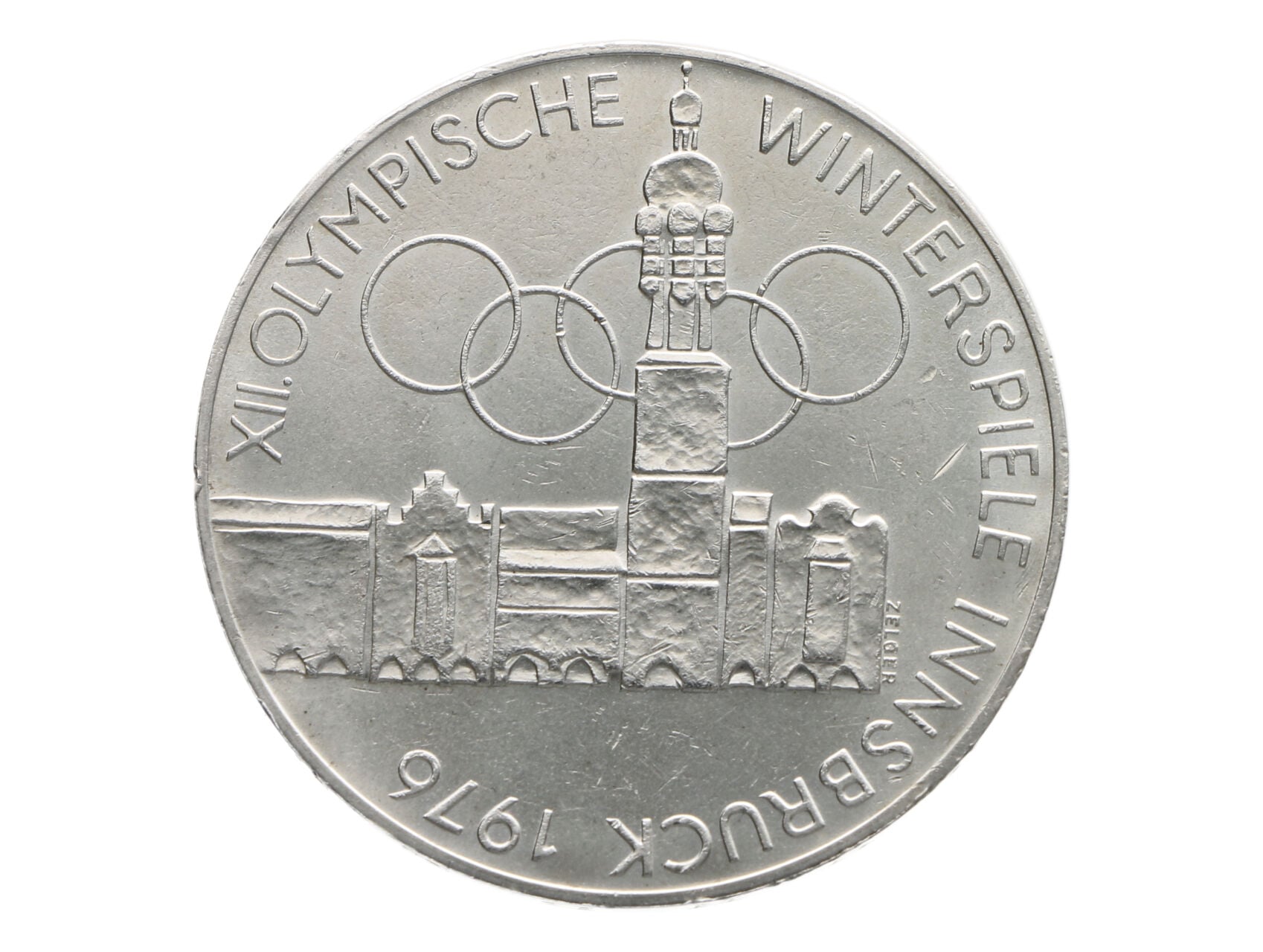 100 Schilling 1976 - Olympijské hry v Innsbrucku 1976