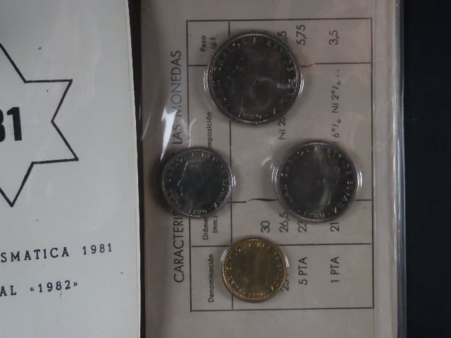 Sada numismatických mincí 1981 k mistrovství světa