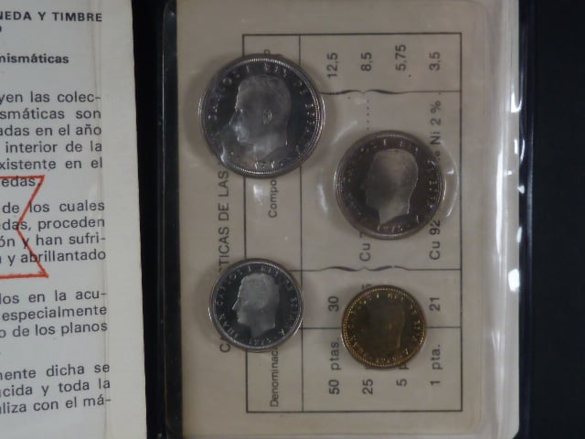 Sada numismatických mincí 1975