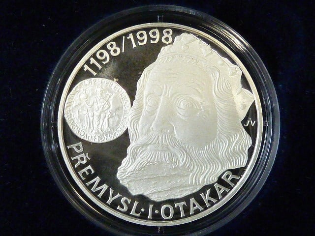 200 Kč 1998, 800. výročí korunovace Přemysla I. Otakara (certifikát proof)
