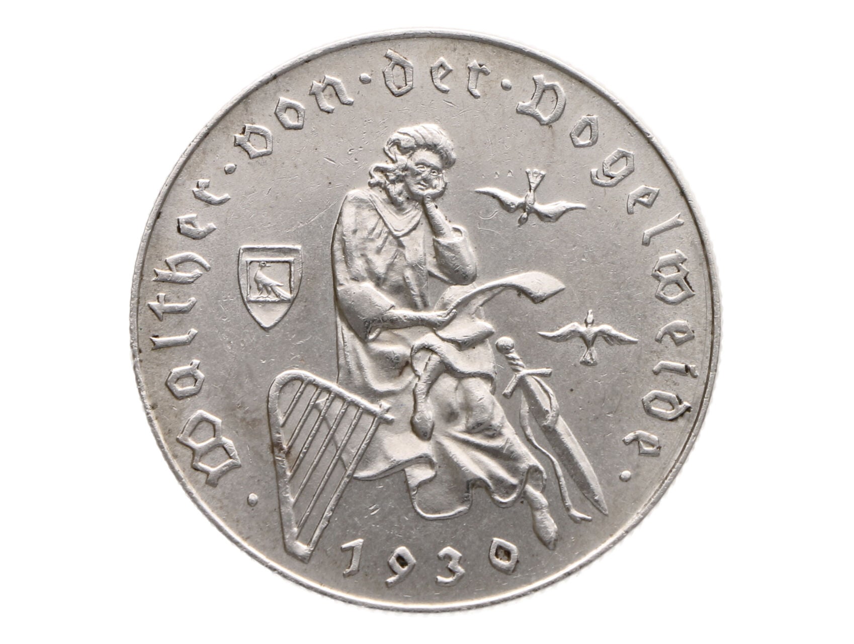 2 Schilling 1930 - 700. výročí úmrtí Walthera von der Vogelweide_