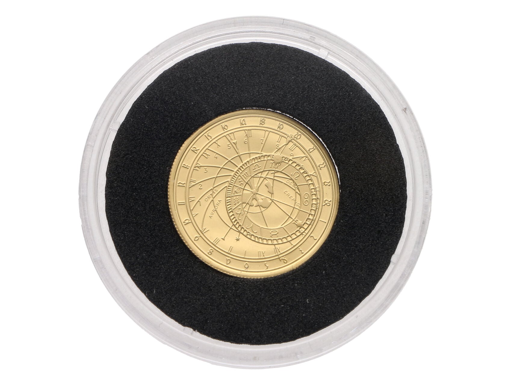 2,5 Dollarů 2023 - Pražský orloj, 1,2g, 0.999 Au_