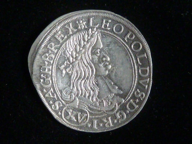 XV krejcar 1662 W, Vídeň, opis bez dekoru, Andrea Cetto, N 23