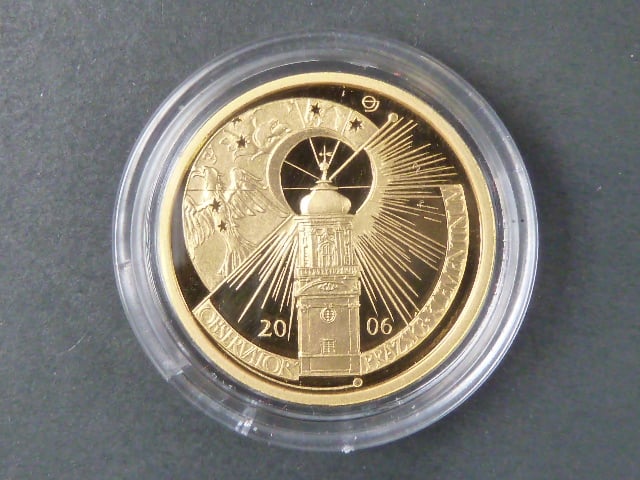 2500 Kč 2006 Kulturní památky - observatoř Klementinum, 1/4 OZ