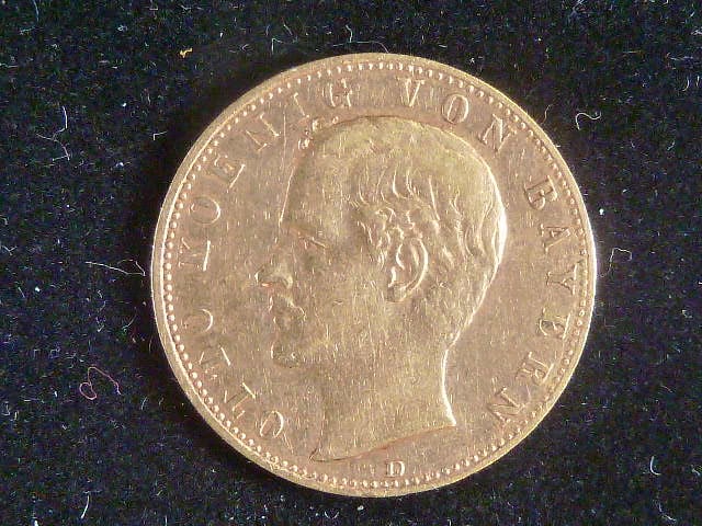 Bayern, Otto (1896-1913), 10 Mark 1890 D, J. 199
