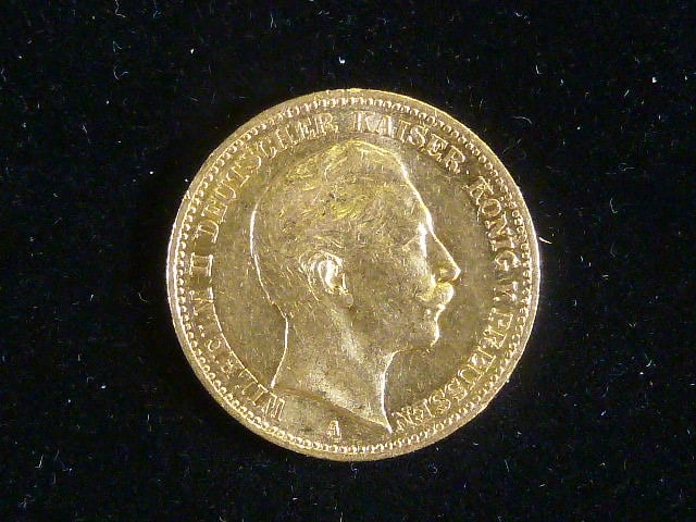 Prusko, Wilhelm II (1888-1918), 20 Mark 1900 A, J. 252