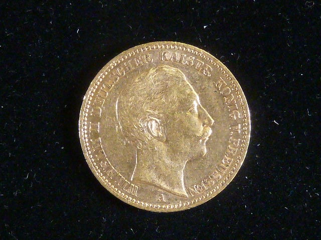 Prusko, Wilhelm II (1888-1918), 20 Mark 1898 A, J. 252