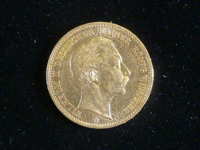 Prusko, Wilhelm II (1888-1918), 20 Mark 1893 A, J. 252