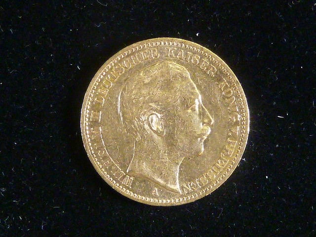 Prusko, Wilhelm II (1888-1918), 20 Mark 1892 A, J. 252