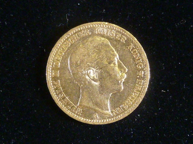 Prusko, Wilhelm II (1888-1918), 20 Mark 1889 A, J. 250
