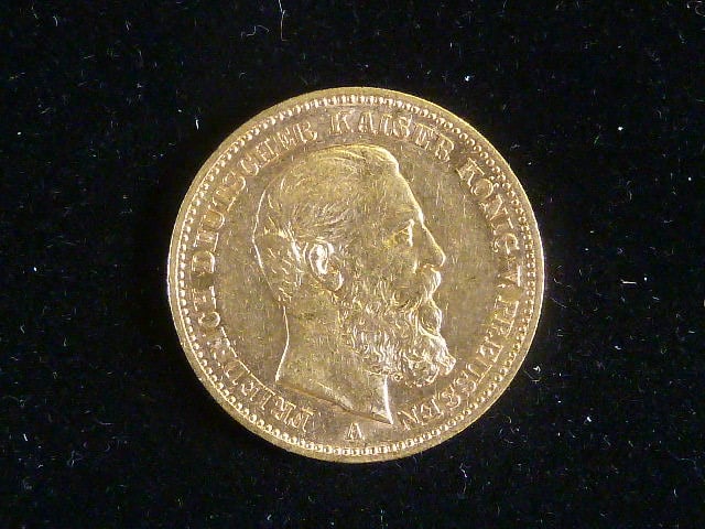Prusko, Wilhelm II (1888-1918), 20 Mark 1888 A, J. 248