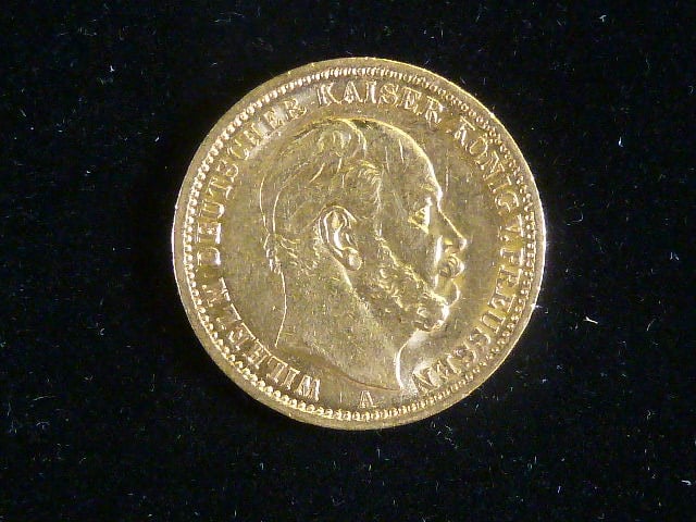 Prusko, Wilhelm I (1861-1888), 20 Mark 1873 A, J. 243