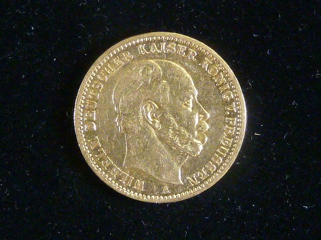 Prusko, Wilhelm I (1861-1888), 20 Mark 1872 A, J. 243