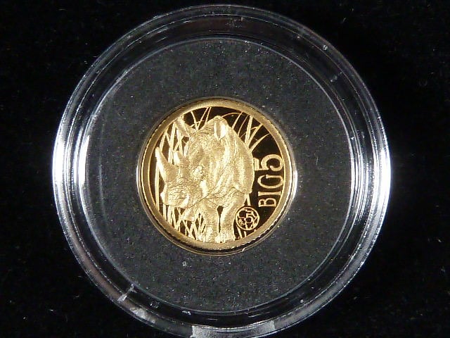 3000 Francs, BIG 5: Nosorožec Dvourohý 2020, Au 999.9, váha 0.5 g