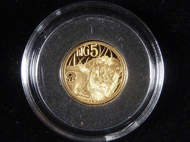 3000 Francs, BIG 5: Lev 2020, Au 999.9, váha 0.5 g