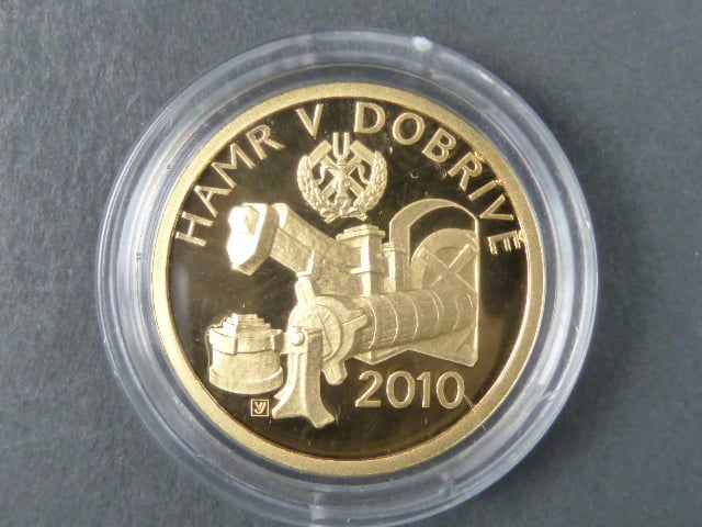 2500 Kč 2010 Kulturní památka - Hamr v Dobřívě, 1/4 OZ