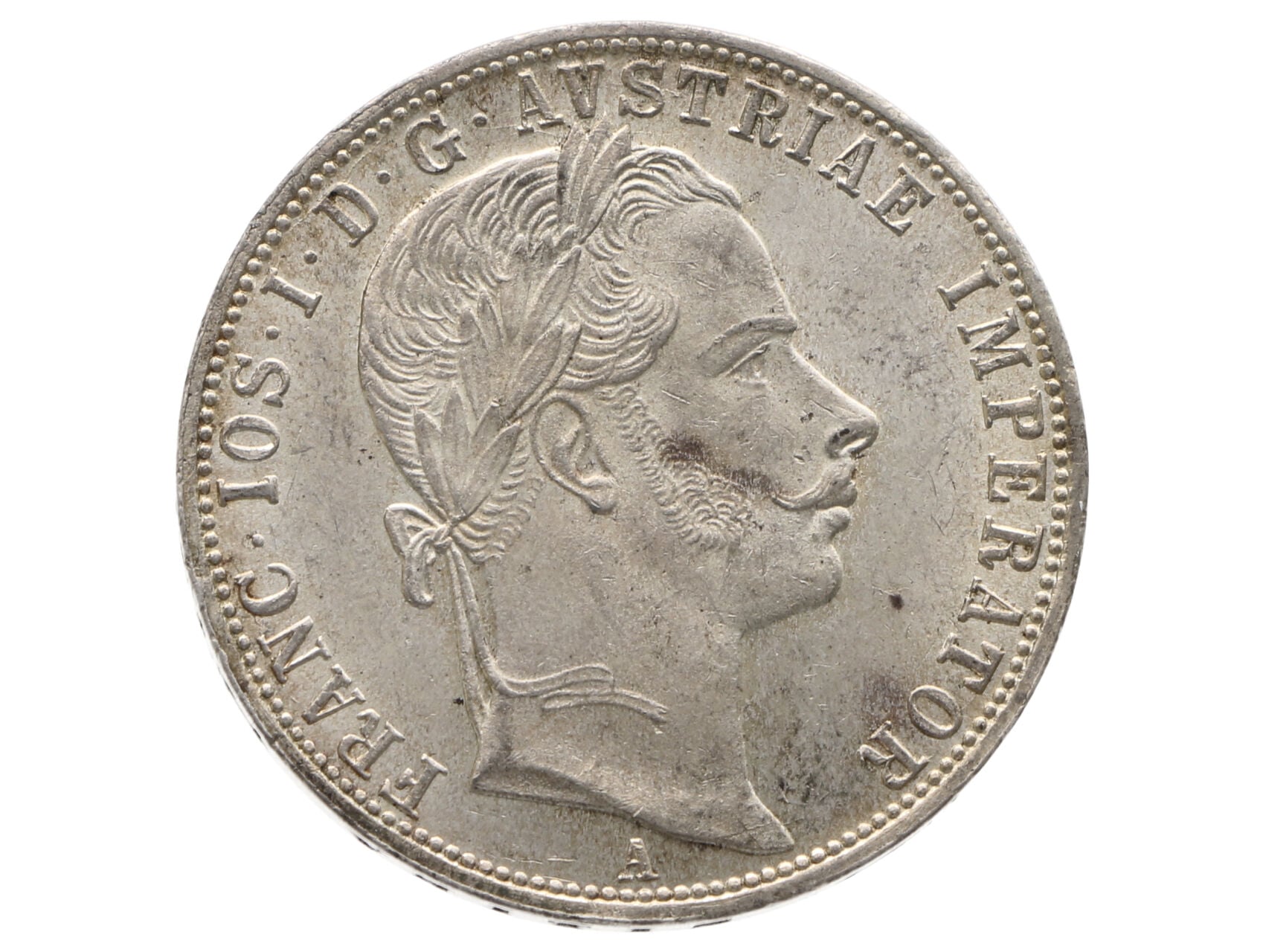 1 Zlatník 1860 A "REX bez tečky", ražební lesk_