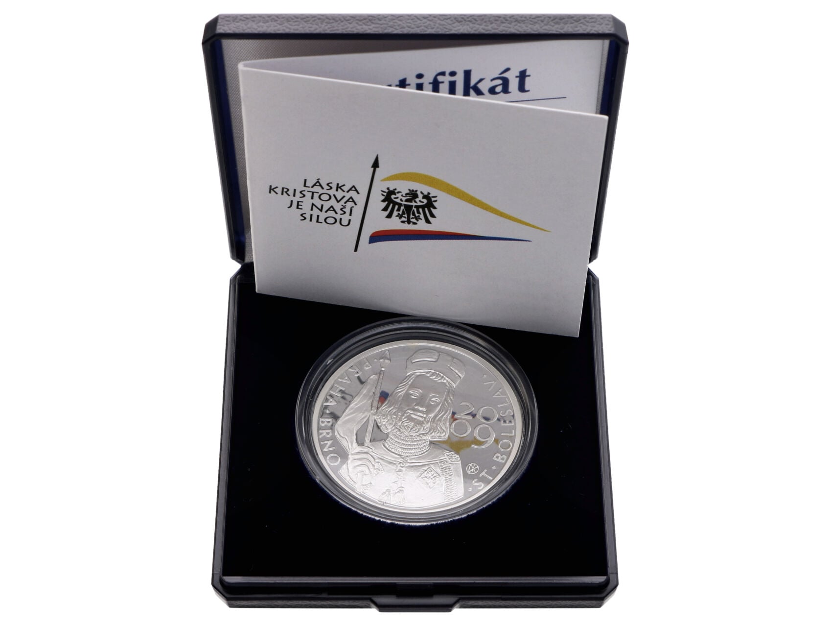 AR medaile Benedikt XVI. - návštěva Svatého otce v ČR, ČM 2009, 16g, 0,999 Ag_