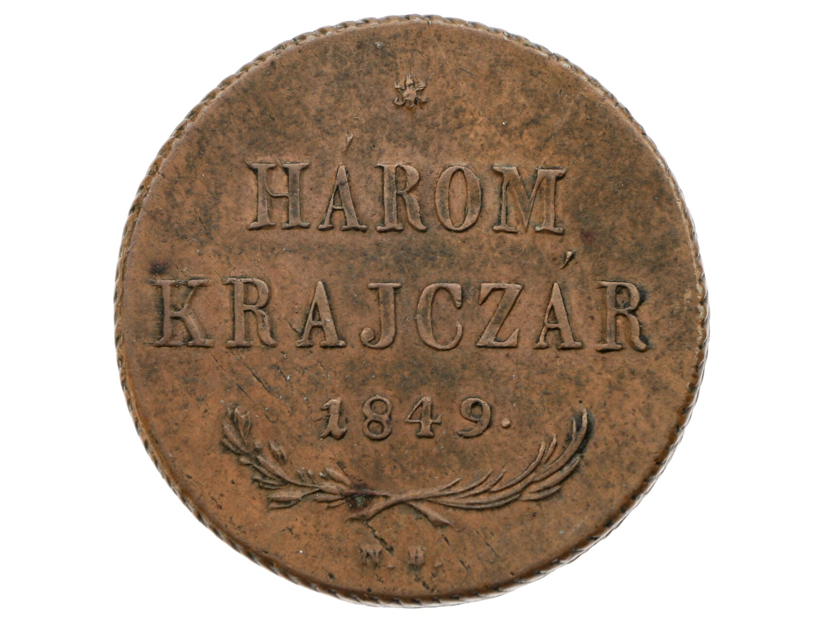Revoluce - Három Krajczár 1849 N.B._