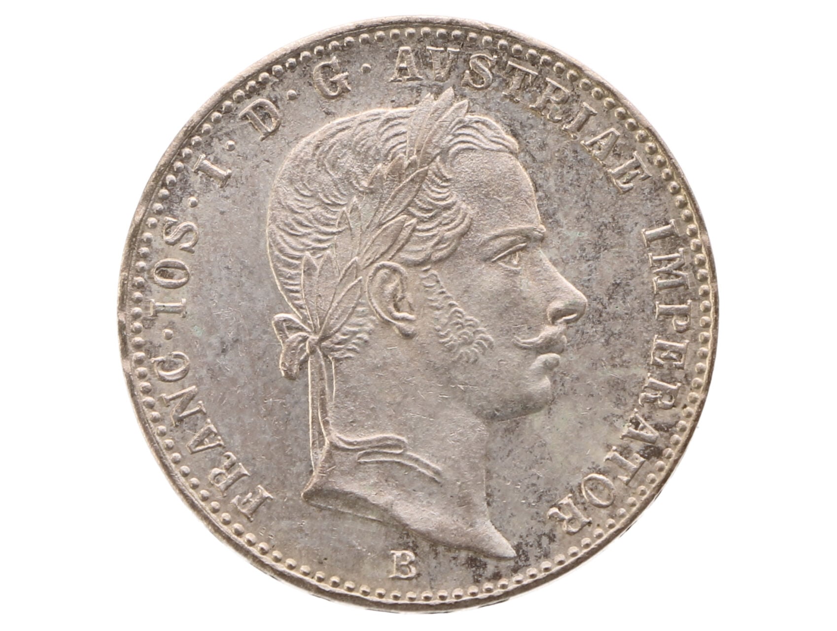 1/4 Zlatník 1858B, raž. lesk_